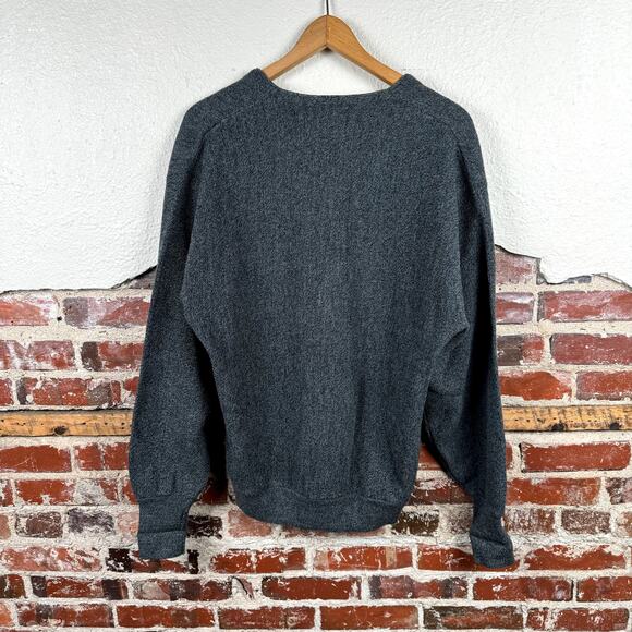 Vintage Cypress Links Sweater Size Large Grey V Neck Button Up Cardigan USA 90s - Picture 5 of 5